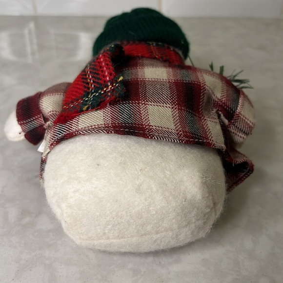 6.5” felt plush snowman with weighted bottom. - Picture 6 of 6
